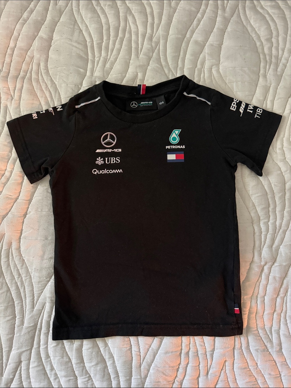 AMG Petronas Mercedes Motorsport kids tee. 3-4T
